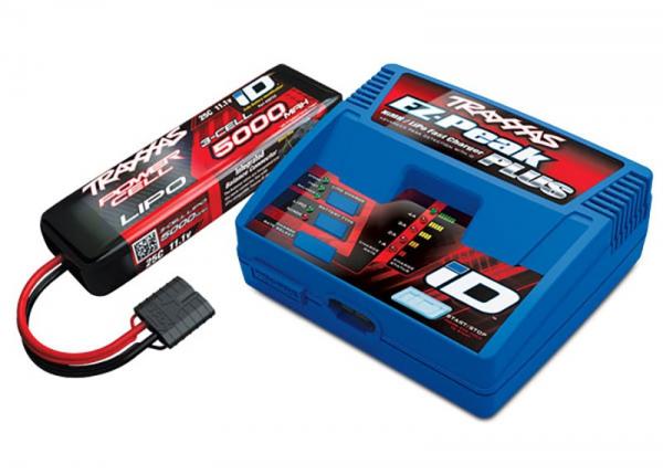 EZ-PEAK PLUS SCHNELL-LADER 4A & LIPO 5000MAH 3S 25C SET TRAXXAS MIT ID, TRX2970G & 1X TRX2872X (EU-VERSION)