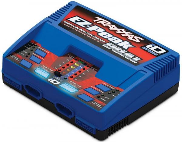 DUAL EZ-Peak Plus 2x4-Amp NiMH/2-3S Lipo, Schnell-Lader TRAXXAS EU-Version (mit iD Akku-Erkennung)