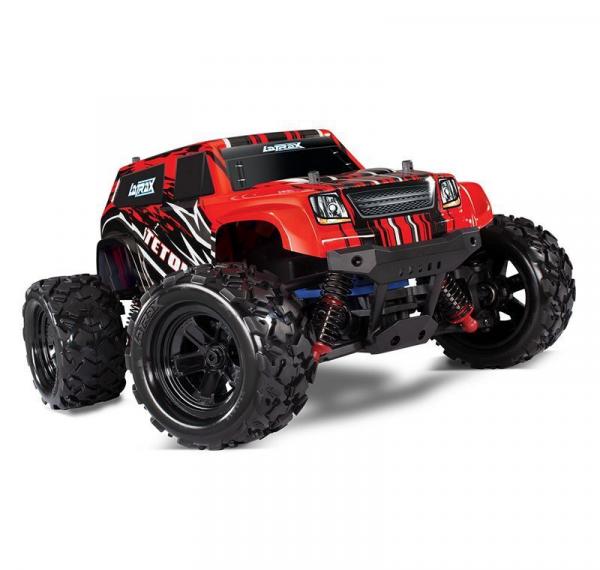 LATRAX TETON 4X4 RED-X 1/18 MONSTER-TRUCK RTR BRUSHED, MIT AKKU UND 12V LADEGERÄT