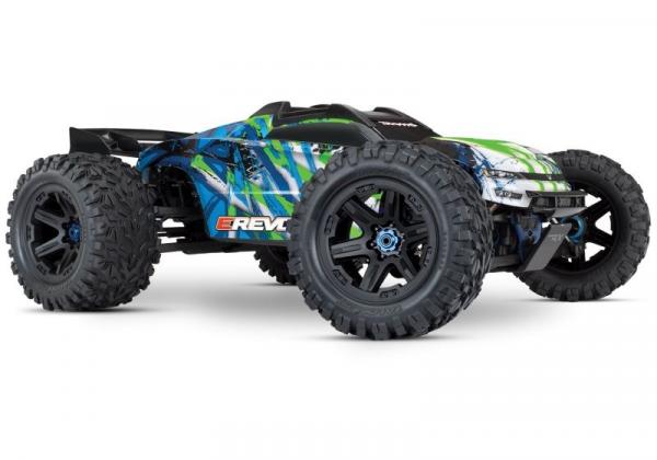 TRAXXAS E-REVO BL 2.0 4X4 VXL GRÜN RTR OHNE AKKU/LADER 1/8 4WD RACING TRUCK BRUSHLESS