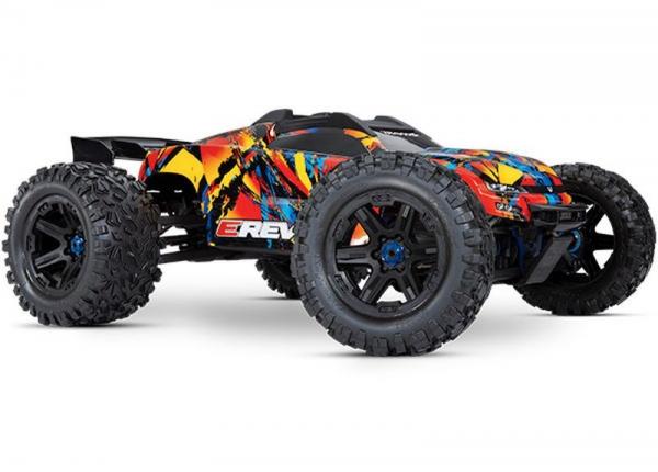 NEU TRAXXAS E-REVO BL 2.0 4X4 VXL SOLAR FLARE RTR O. AKKU/LADER 1/8 4WD RACING TRUCK BRUSHLESS