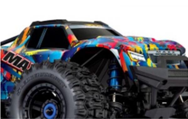 NEU TRAXXAS MAXX 1:10 RTR TSM SR VXL4S REGLER O AKKU/LADER 1/10 MONSTER-TRUCK BRUSHLESS ROCKNROLL