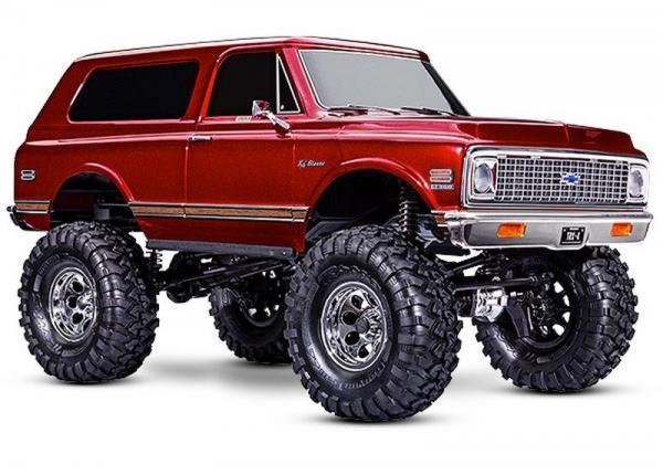 TRAXXAS TRX-4 1972 BLAZER HIGHTRAIL 1/10 CRAWLER RTR MET.ROT BRUSHED, OHNE AKKU UND LADEGERÄT