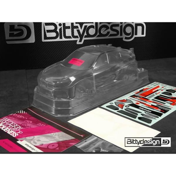 Bittydesign HC-M 1/10 clear body for M-chassis 210-225mm wheelbase