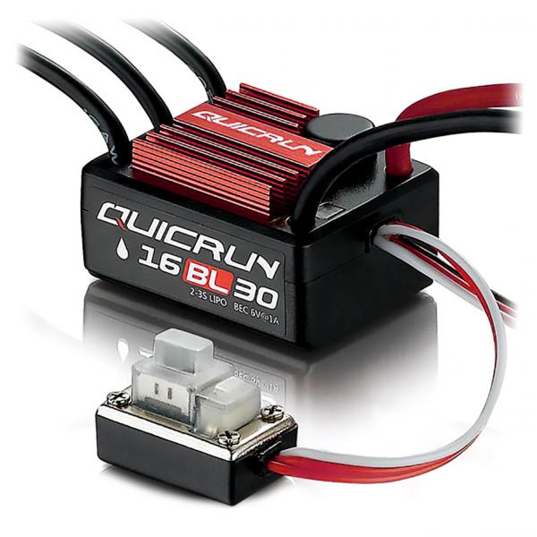 Hobbywing QuicRun WP16BL30 Brushless Regler 30A 2-3s für 1:16