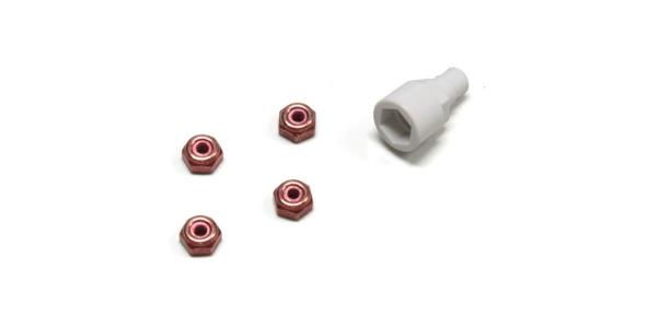 Color Nylon Nut Red MZW13R (4)